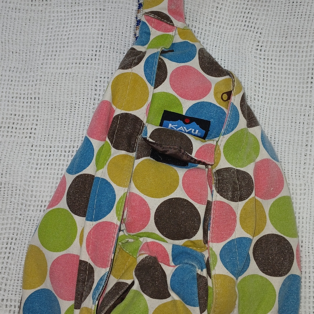 Kavu 100% Cotton Multicolor Polka Dot Backpack